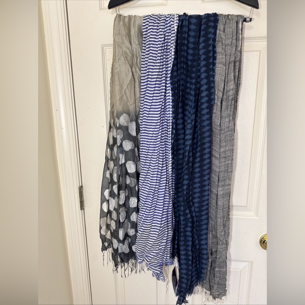 NWT / NWOT Women’s Scarf Bundle of 4 Various Colors & Patterns Mixed Material #3